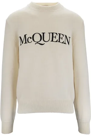 Alexander McQueen Sweathshirts & Hoodies, Herre, , 2XL, Bomuld, Herre Crewneck Sweater med Broderet Logo