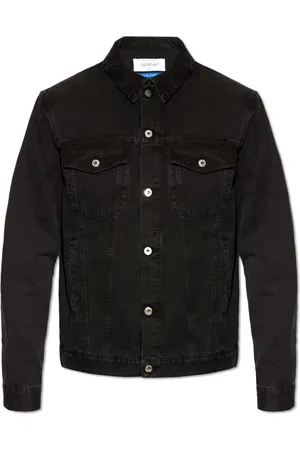 OFF-WHITE Jakke, Herre, Sort, M, Denim, Denimjakke