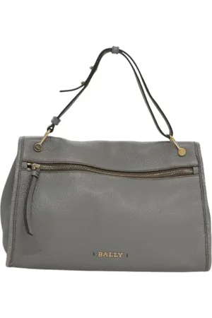 Bally Pre-owned, Dame, Grå, ONE SIZE, Uld, Pre-owned Laeder hndtasker