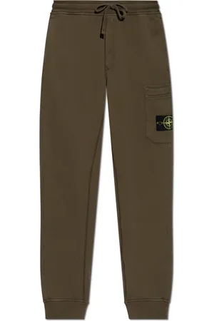 Stone Island Bukser, Herre, Grøn, L, Bomuld, Sweatpants
