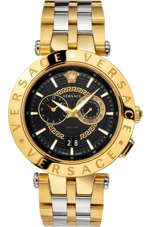 VERSACE Tilbehør, Herre, Gul, ONE SIZE, Uld, Chronograph Kvartsur