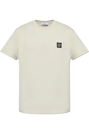 Stone Island Top, Herre, Grøn, 2XL, Bomuld, T-shirt med logo