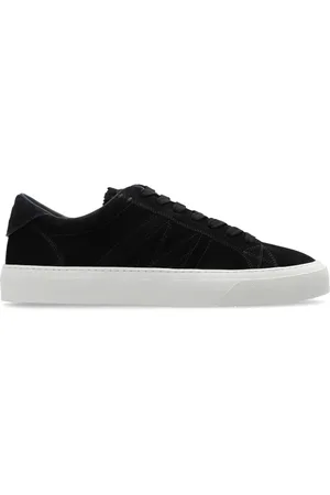 Moncler Sko, Herre, Blå, 44 EU, Læder, Monaco2 Sneakers
