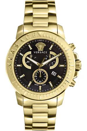 VERSACE Tilbehør, Herre, Gul, ONE SIZE, Uld, Chronograph Ur