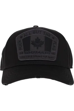 Dsquared2 Tilbehør, Herre, Sort, ONE SIZE, Bomuld, D2 Patch Baseball Cap