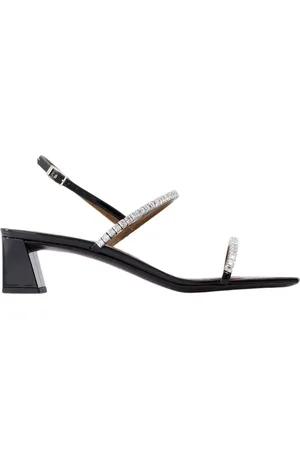 Giuseppe Zanotti Sko, Dame, Sort, 38 EU, Læder, Krystal Sandaler - Sort Læder