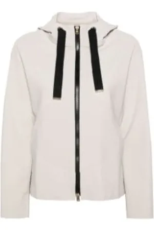 HERNO Sweathshirts & Hoodies, Dame, , 2XS, Uld, Zip-through Hoodie