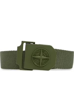 Stone Island Tilbehør, Herre, Grøn, 90 CM, Bælte med Logo
