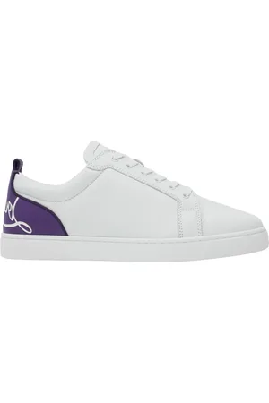 Christian Louboutin Sko, Herre, Hvid, 40 EU, Uld, Low Top Sneaker