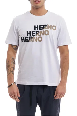 HERNO Top, Herre, Hvid, M, Uld, T-Shirt