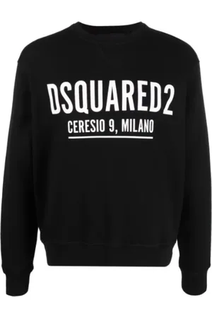 Dsquared2 Sweathshirts & Hoodies, Herre, Sort, L, Uld, Sort sort fra