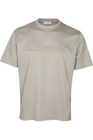 Lanvin Top, Herre, , S, Denim, Broderet Logo Denim T-shirt