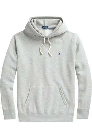 Ralph Lauren Sweathshirts & Hoodies, Herre, Grå, 2XL, Bomuld, Fleece Logo Hoodie