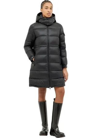 Moncler Frakke, Dame, Sort, M, Dunjakke med hætte