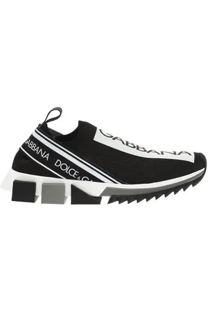 Dolce & Gabbana Sko, Dame, Sort, 39 EU, Bomuld, Sorrento Sneakers med Logo