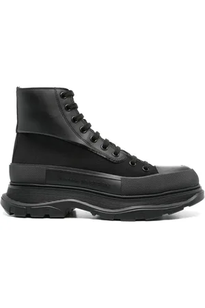 Alexander McQueen Sko, Herre, Sort, 41 EU, Læder, Snørebåndsstøvler