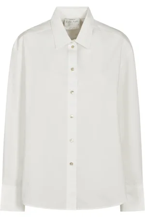 FORTE FORTE Bluser & Skjorter, Dame, Hvid, XS, Bomuld, Hvid Skjorte Elegant Stil