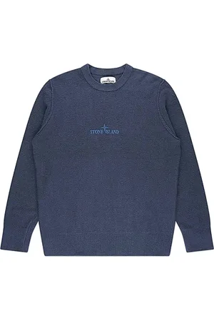Stone Island Strik, Herre, Blå, 2XL, Striktrøje