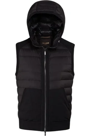 MOORER Jakke, Herre, Sort, 3XL, Bomuld, Sporty Vest Arden-S3F