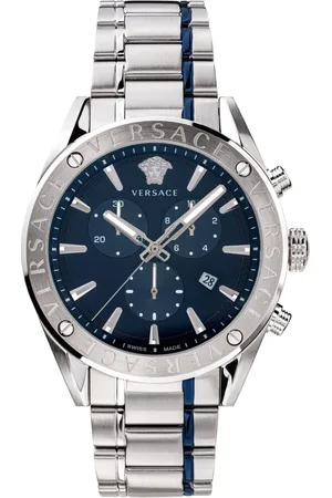 VERSACE Tilbehør, Herre, Grå, ONE SIZE, V-Chrono Chronograph
