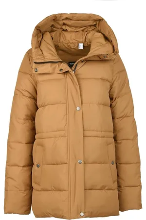 Barbour Jakke, Dame, Brun, XS, Uld, F foret quiltet jakke med hætte