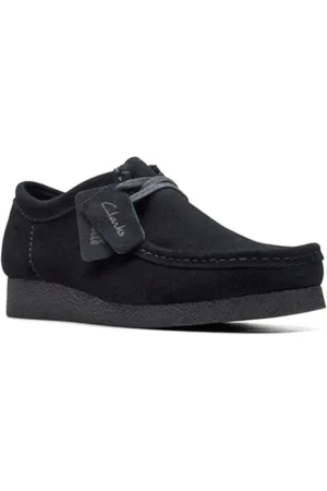 Clarks Sko, Herre, Sort, 41 EU, Læder, Wallabee EVOsh