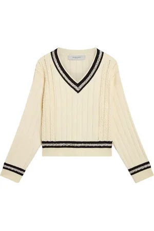 Golden Goose Strik, Dame, , M, Cropped sweater med stjernemotiv