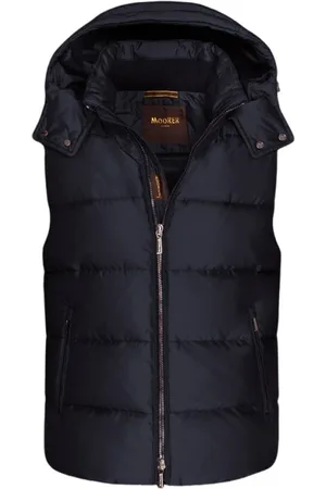 MOORER Jakke, Herre, Blå, 2XL, Uld, Boudin-quiltet Gilet