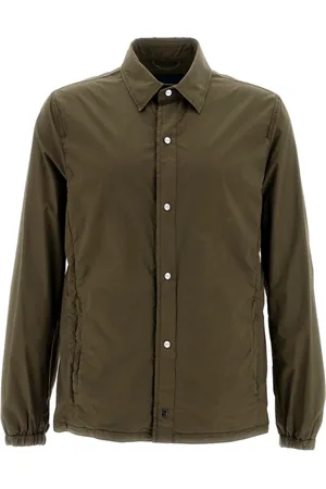 HERNO Skjorte, Herre, Grøn, L, Colletto Camicia Skjorte