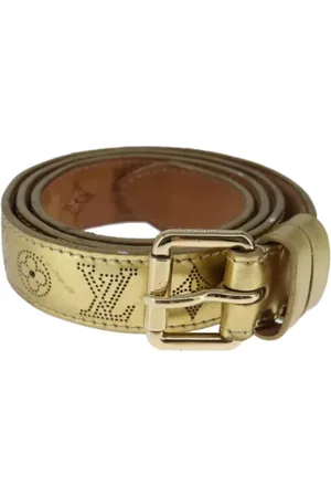 LOUIS VUITTON Pre-owned, Dame, Gul, ONE SIZE, Uld, Pre-owned Laeder baelter