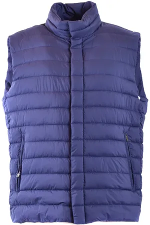 HERNO Jakke, Herre, Blå, L, Bomuld, Blouson-vest