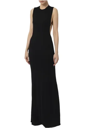 Elisabetta Franchi Kjole, Dame, Sort, M, Maxikjole