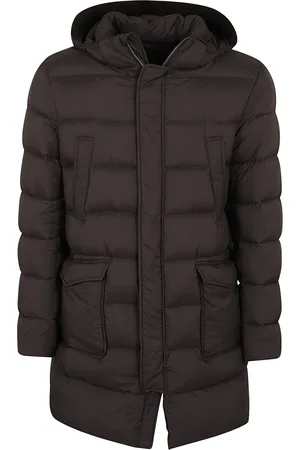 HERNO Jakke, Herre, Brun, 3XL, Uld, Vatteret Jakke