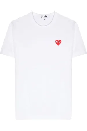 Comme des Garçons Top, Herre, Hvid, 2XL, Bomuld, T-Shirt