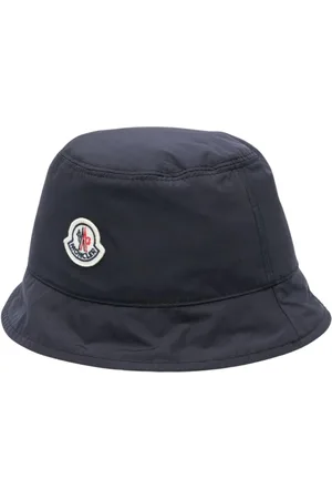 Moncler Tilbehør, Herre, Blå, M, Polyester, Reversibel Logo Patch Hat