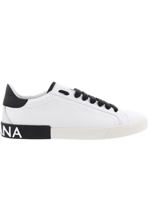 Dolce & Gabbana Sko, Herre, Hvid, 43 EU, Polyester, Portofino Vintage Sneakers