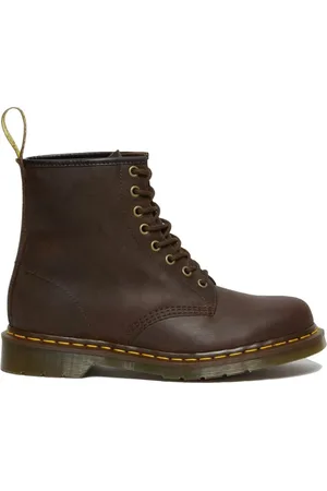 Dr. Martens Sko, Herre, Brun, 40 EU, Læder, Klassisk 8-Øjet Læderstøvle
