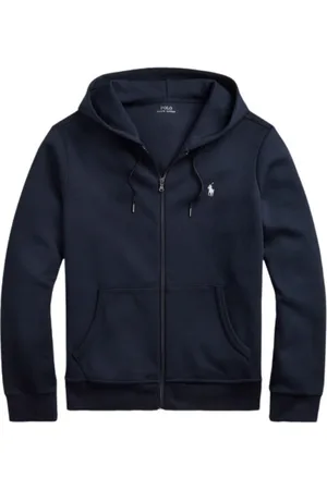 Ralph Lauren Sweathshirts & Hoodies, Herre, Blå, XS, Polyester, Zip-up Hooded Gilet