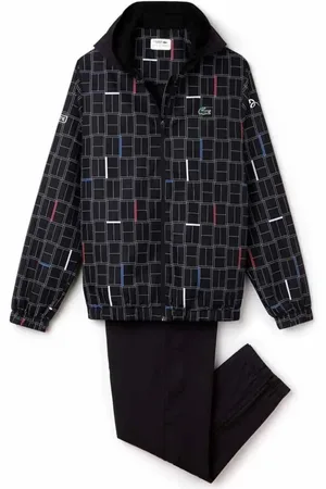 Lacoste Sport, Herre, Sort, XS, Uld, Hættetrøje Tracksuit Sæt