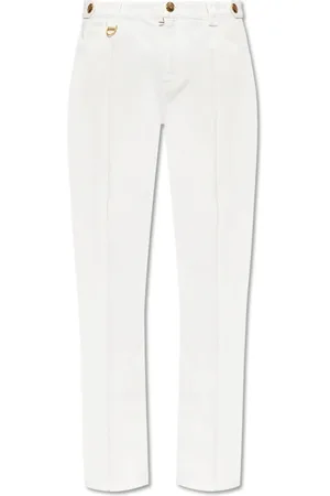 Chloé Bukser, Dame, Hvid, 2XS, Bomuld, Straight-leg bukser