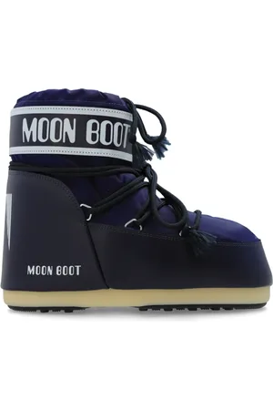 Moon Boot Sko, Herre, Blå, 45 EU, Nylon, Snow Støvler Icon Low Nylon