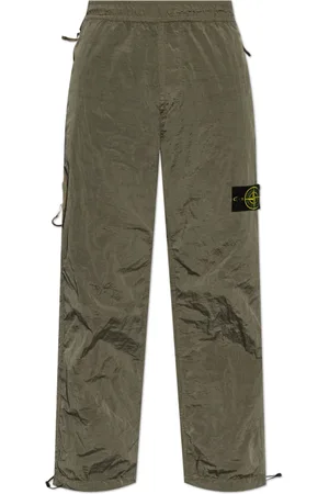 Stone Island Bukser, Herre, Grøn, W34, Bukser med logo