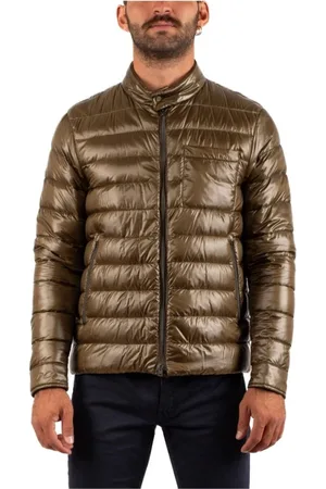 HERNO Jakke, Herre, Grøn, 2XL, Uld, Blousonjakke