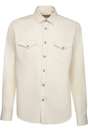 CANALI Skjorte, Herre, , L, Denim, Elegant Denim Skjorte med Moderne Snit