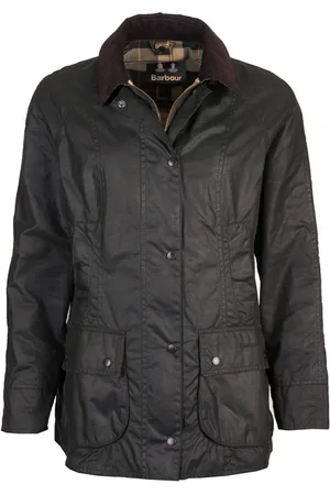 Barbour Jakke, Dame, Grøn, L, Bomuld, Beadnell Wax Jacket