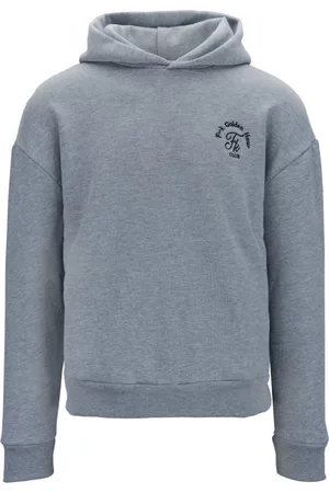 F**K Sweathshirts & Hoodies, Dame, Grå, M, Uld, Stilfuld hættetrøje med broderede detaljer