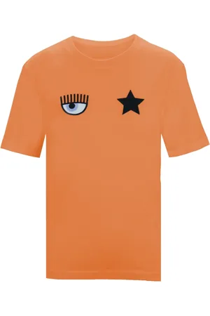 Chiara Ferragni Top, Dame, , M, Bomuld, Broderet T-shirt med korte ærmer