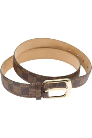 LOUIS VUITTON Pre-owned, Dame, Brun, ONE SIZE, Tyl, Pre-owned Canvas baelter