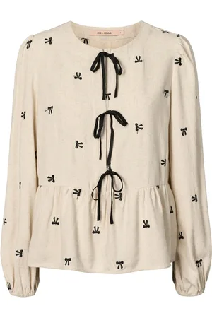 RUE de FEMME Bluser & Skjorter, Dame, , M, Romantisk Skjorte med Broderede Detaljer