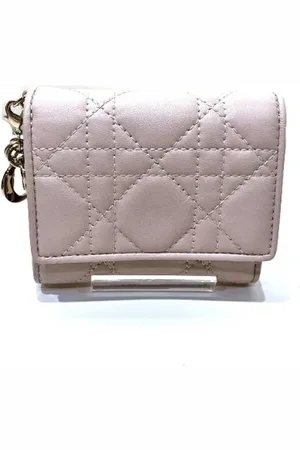 Dior Pre-owned, Dame, Lyserød, ONE SIZE, Tyl, Pre-owned Laeder punge